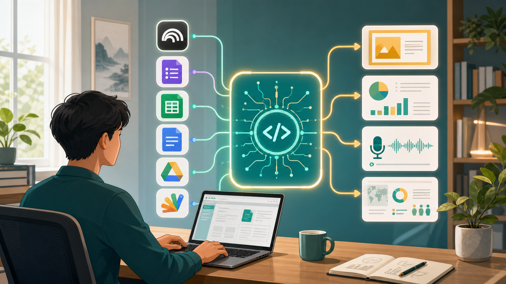 NotebookLM Workflow Coach 主視覺